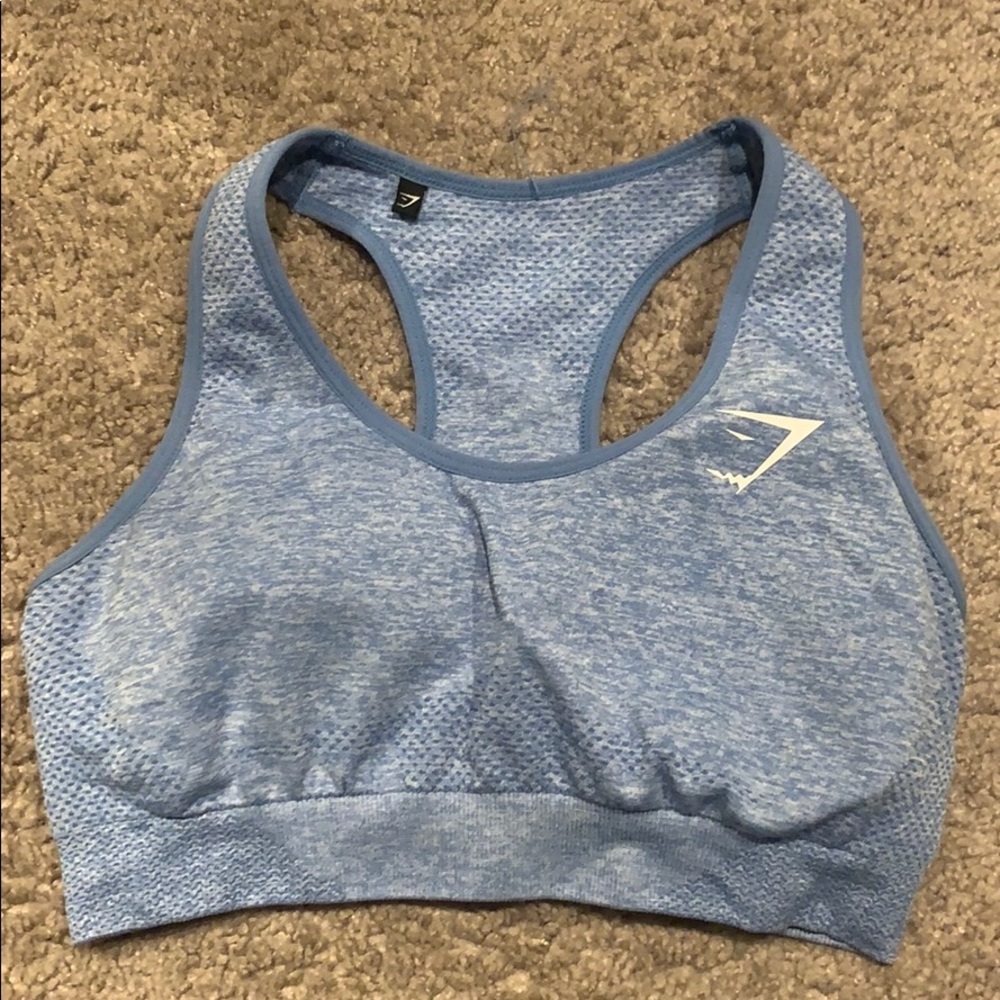 Gymshark Blue Sports Bra - Small
